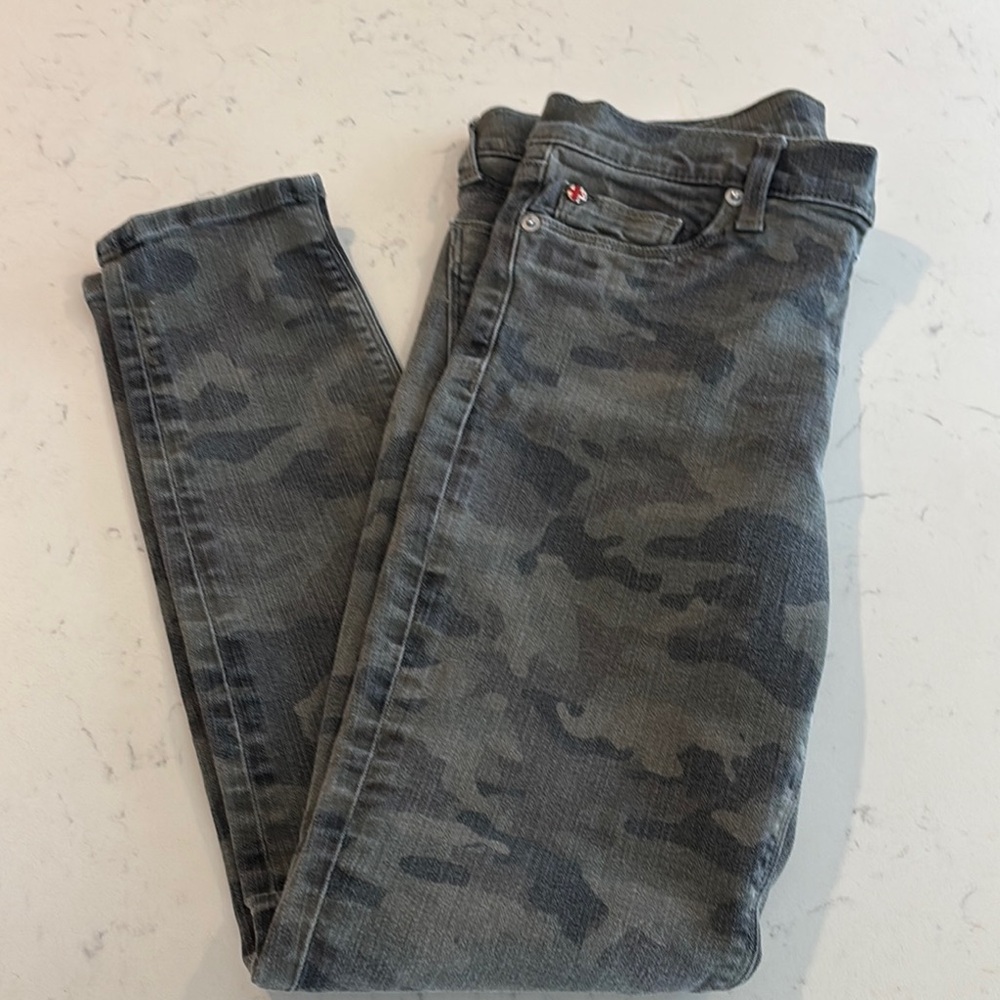 Women’s Hudson Nico Camouflage Skinny Ankle Jeans, Mid-Rise, Size 29